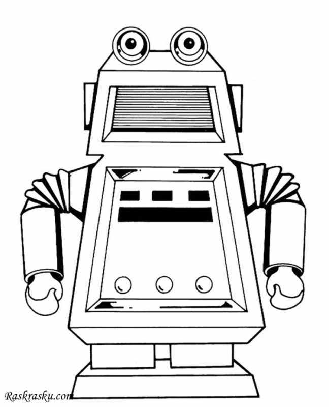 Раскраски. Роботы