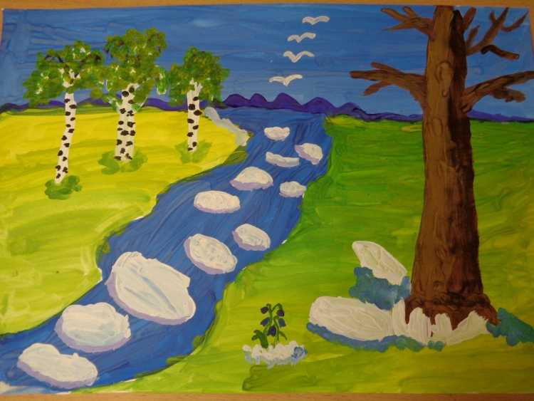 Родные просторы рисунок