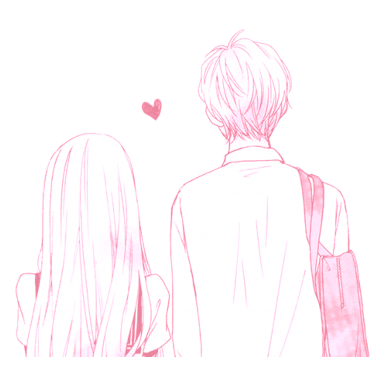 Аниме пары в розовых тонах