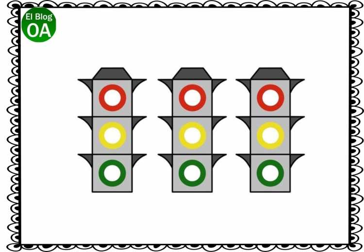 Светофор раскраска