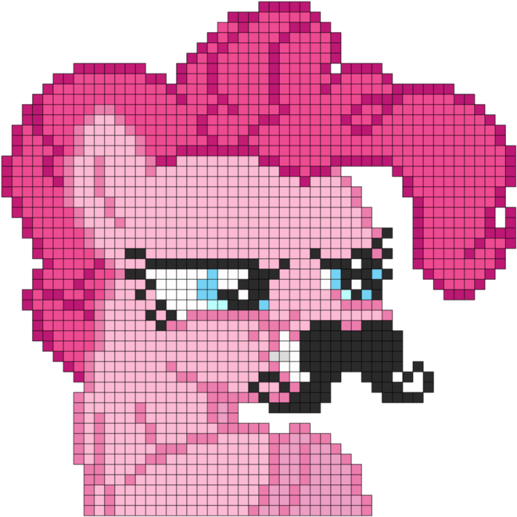 Рисование по клеткам пони