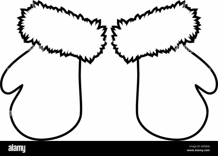 Трафарет носок шапка варежка