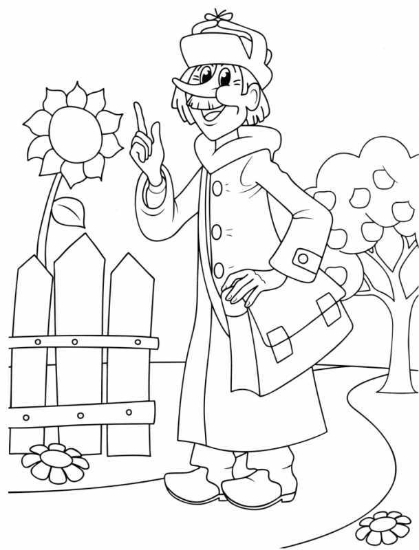 Раскраска профессии парикмахер