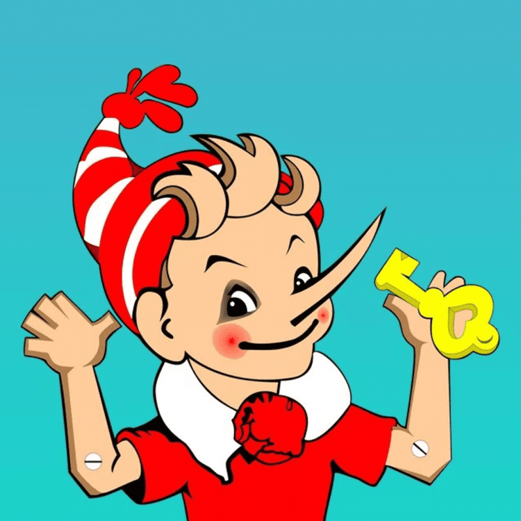 Буратино рисунок