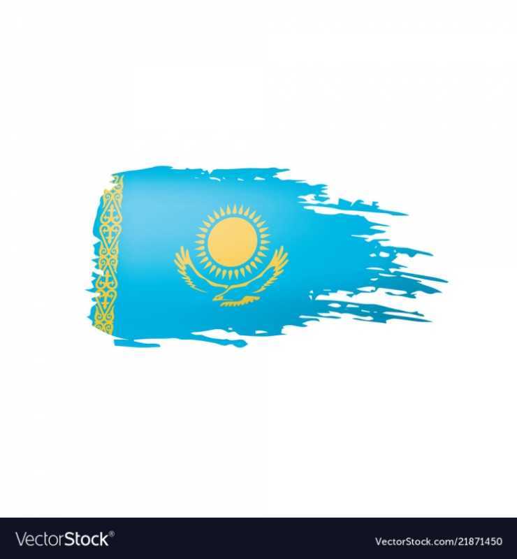 Флаг Казахстана вектор