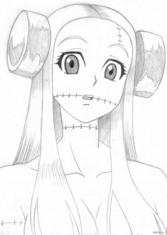 Аниме рисунки карандашом