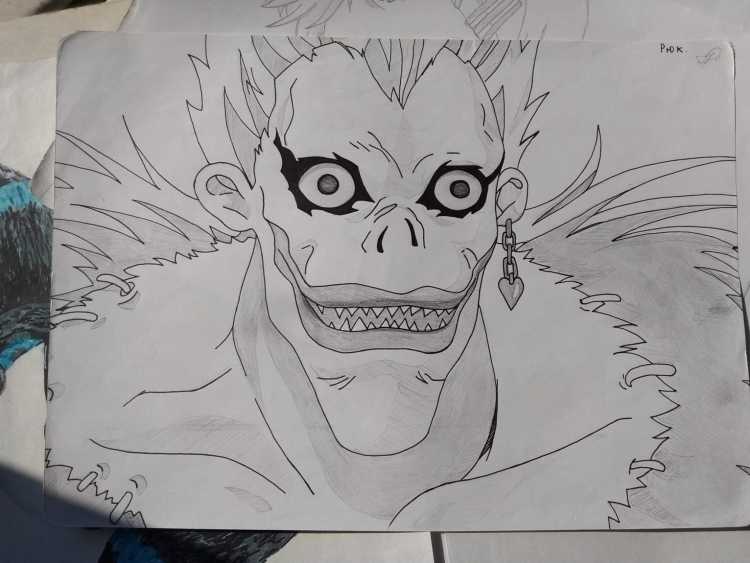 Рюк Бог смерти для срисовки