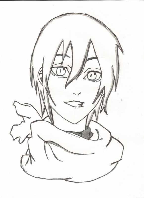 Саске Учиха для срисовки