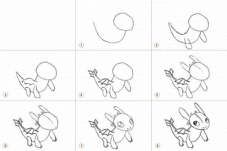 Как нарисовать беззубку поэтапно