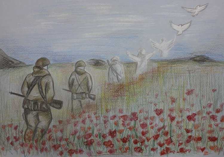 Рисунок на тему война