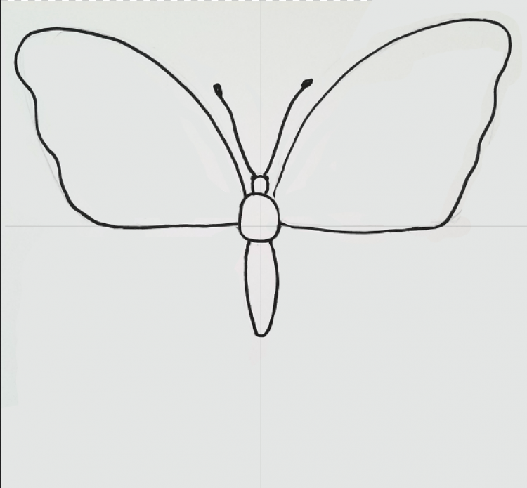 Как рисовать бабочку