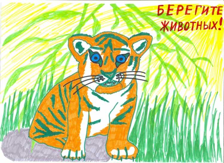Плакат берегите животных