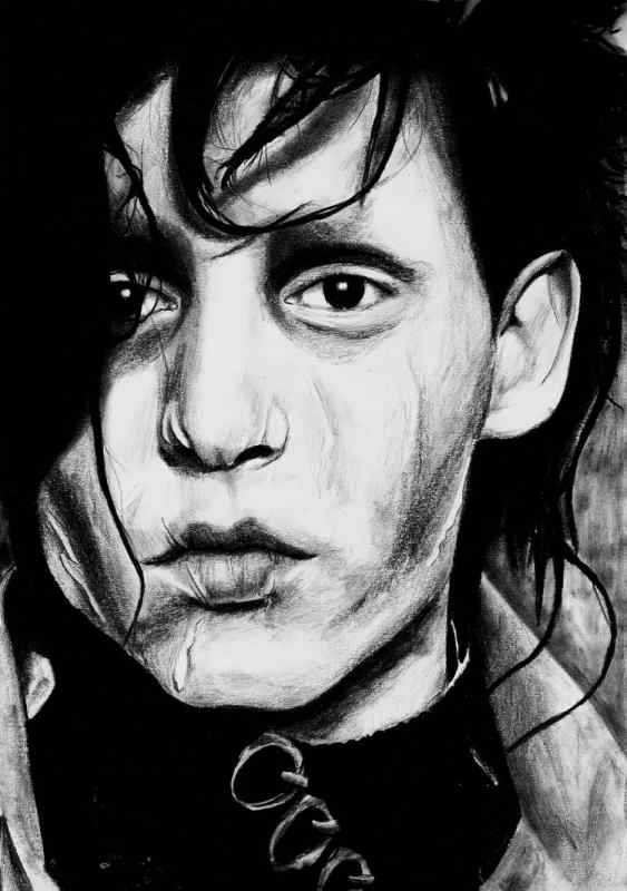 Джонни Депп рисунок