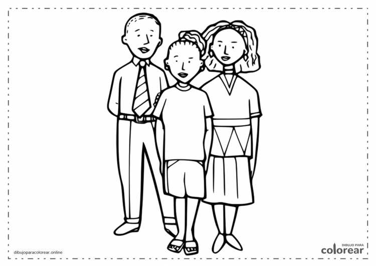 Раскраска семья
