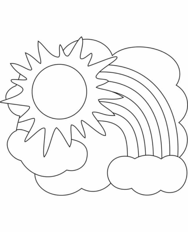 Раскраски для девочек солнышко