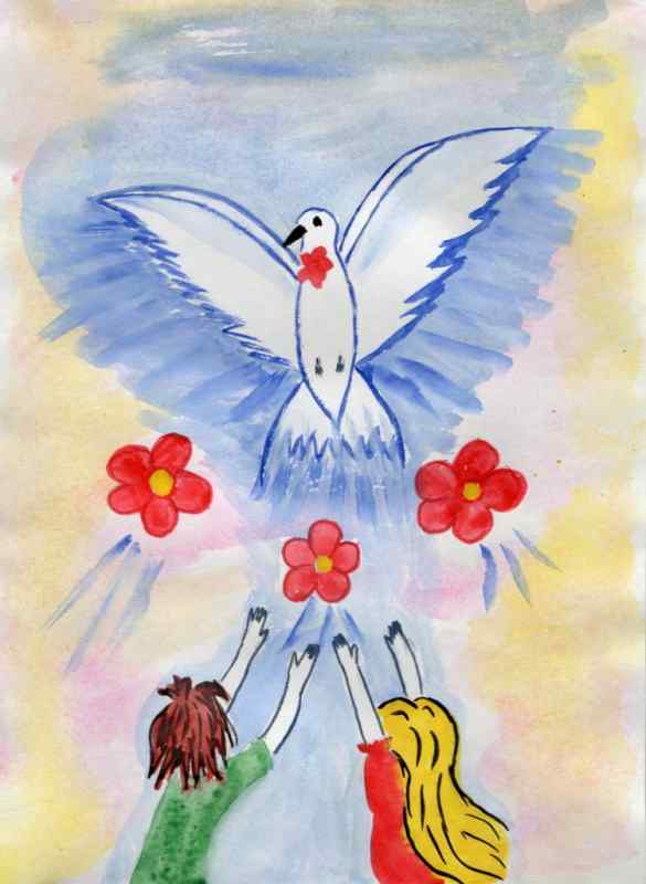 Голуби в небе