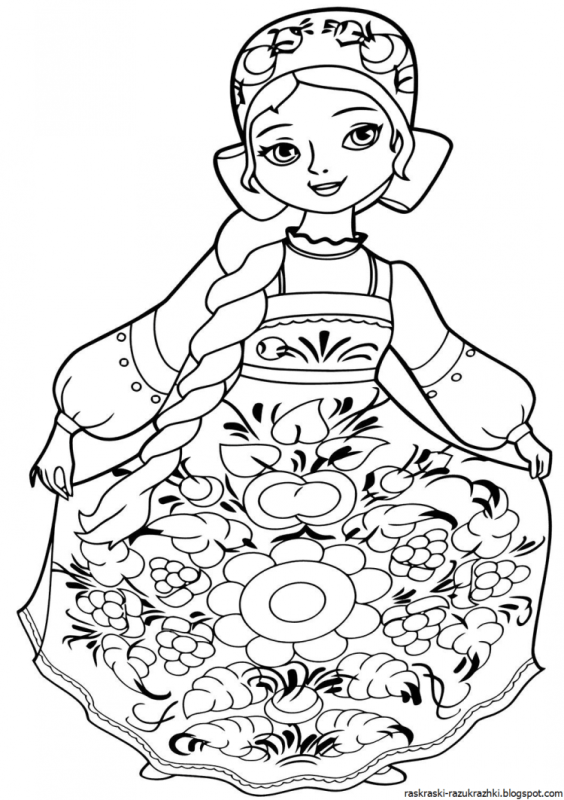 Блины раскраска для детей