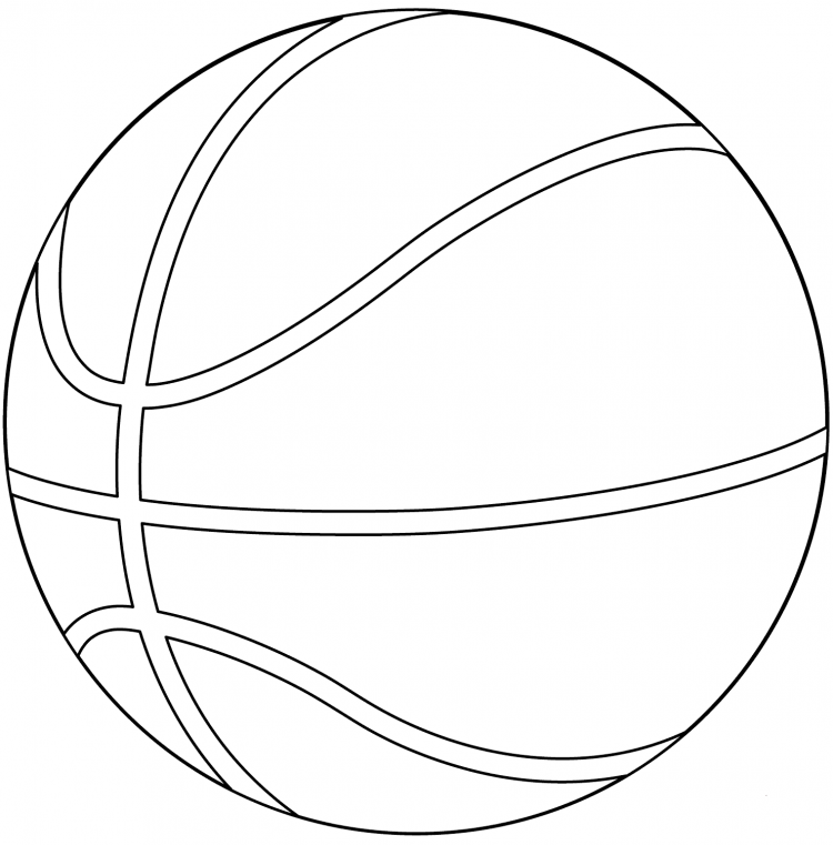 Мяч раскраска для детей