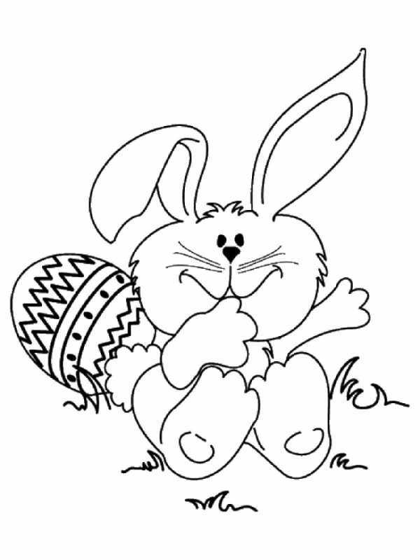 Зайчик раскраска для детей