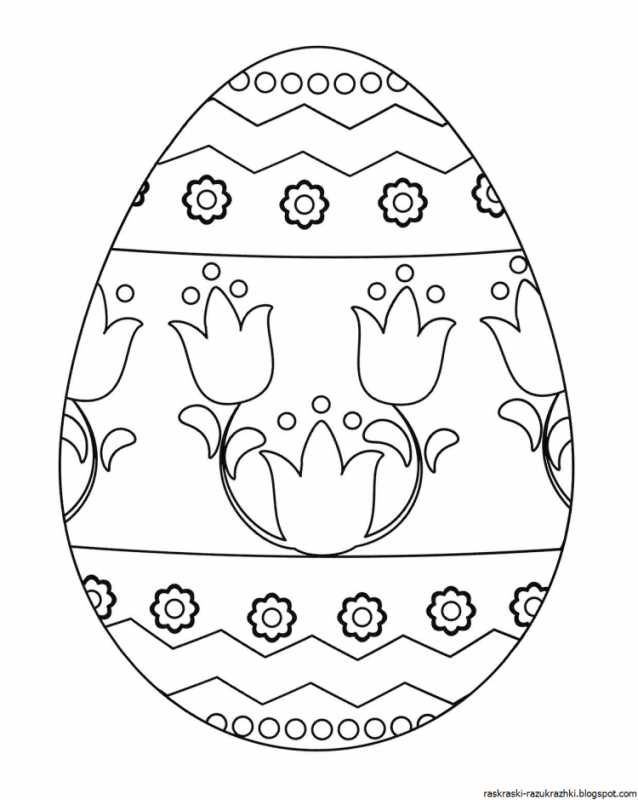 Пасхальные раскраски для детей 3 лет