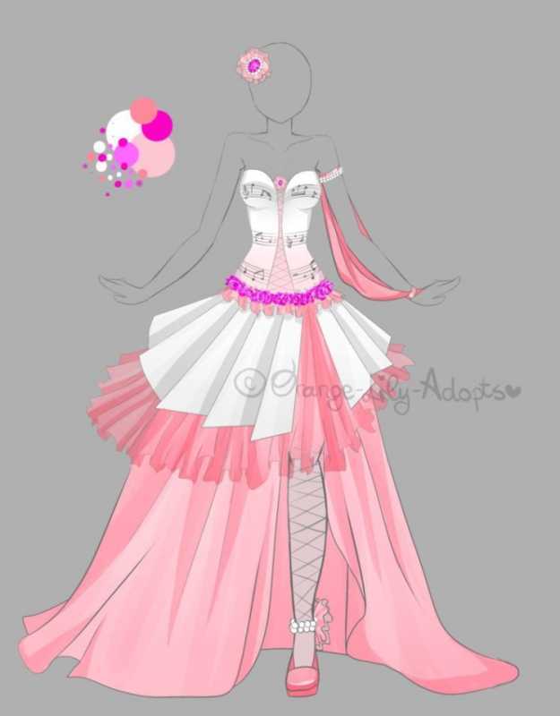 Аниме платья на манекенах