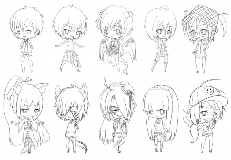 Раскраски аниме