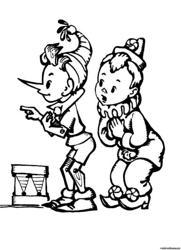 Буратино карандашом