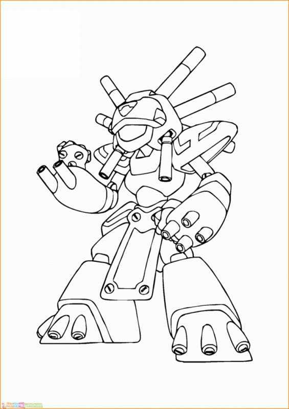 Робот раскраска для детей