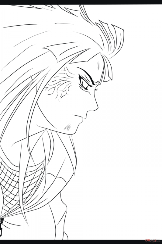 Раскраска Наруто и Хината