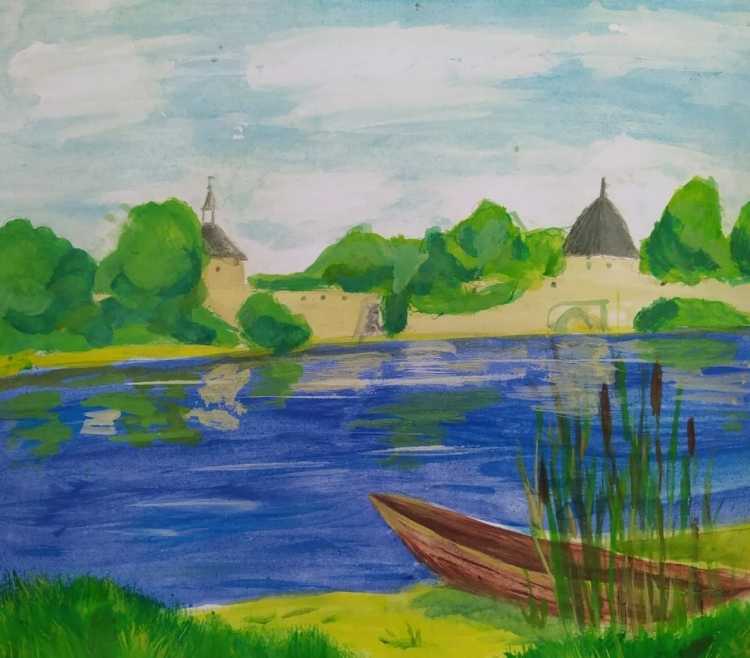 Рисунки на тему пейзажи России