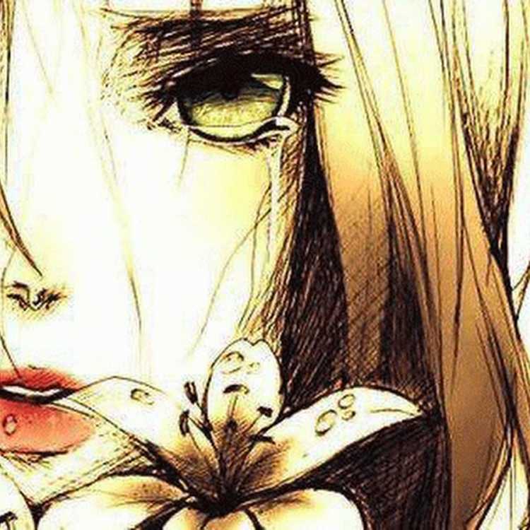 Аниме рисунки грусть