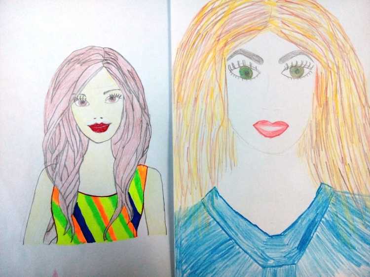 Портрет мамы для детей 7 лет