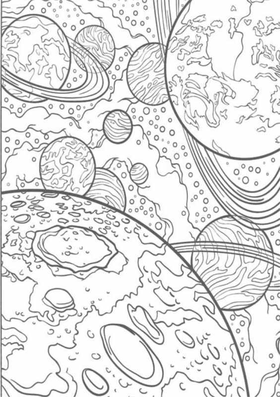 Раскраска инопланетяне в космосе