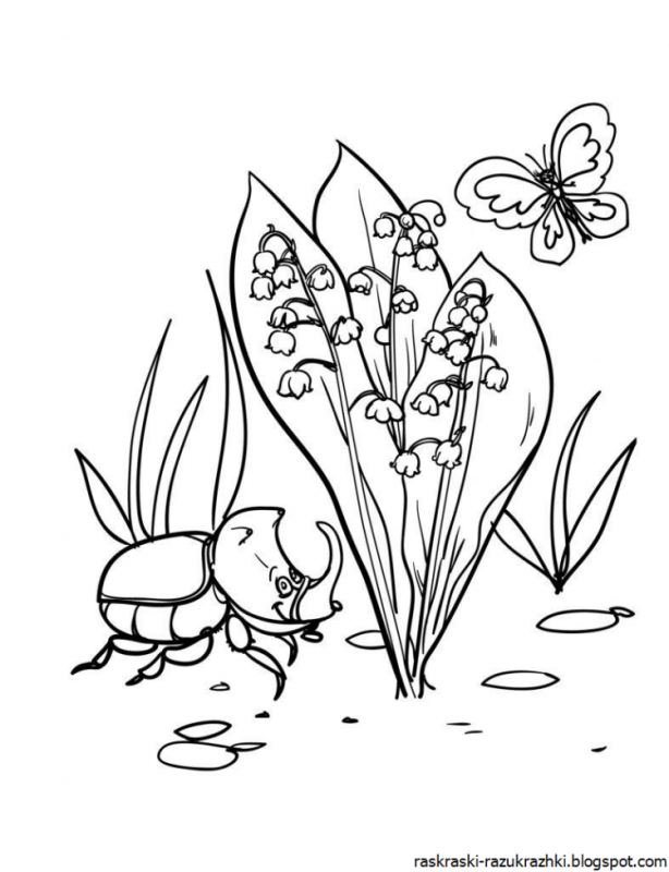 Раскраска девочка с цветами