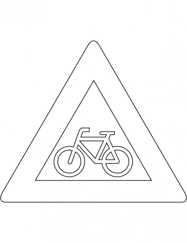 Раскраска знаки дорожного движения больница