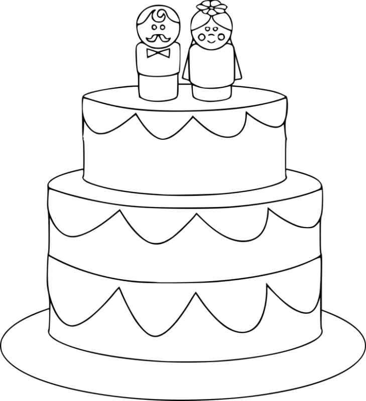 Раскраска торт