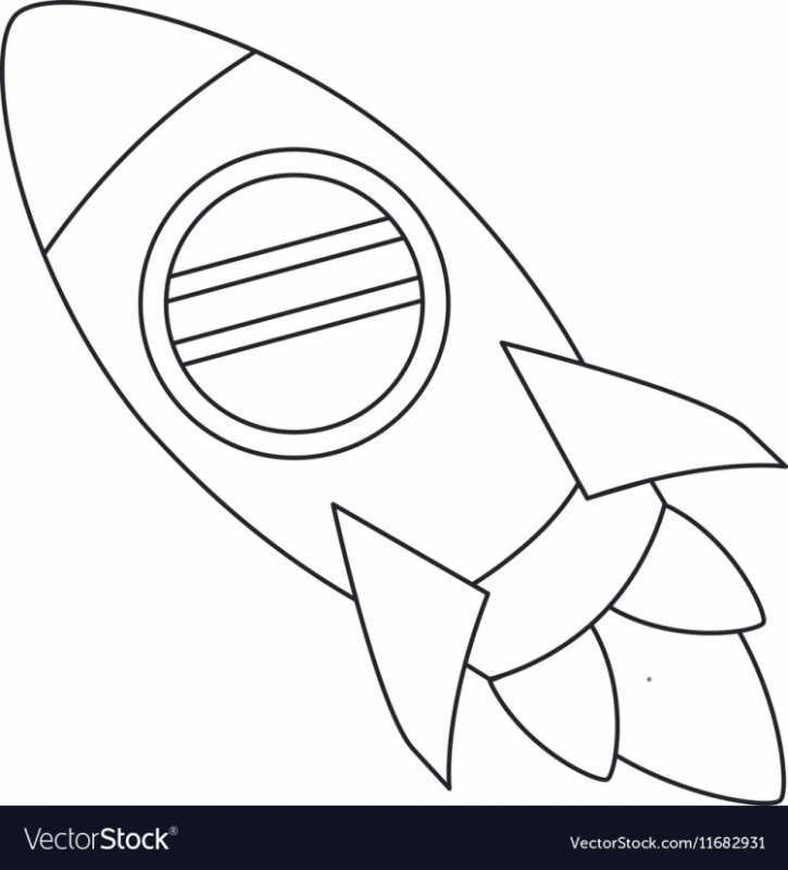 Космическая ракета раскраска