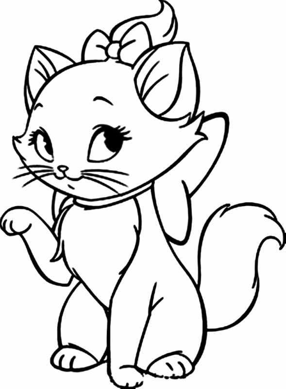 Котенок. Раскраска