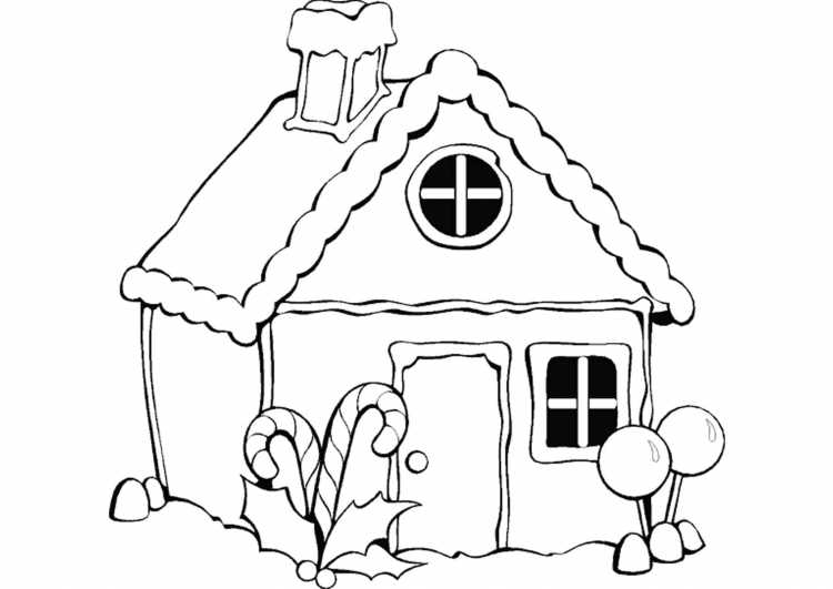 Дом раскраска