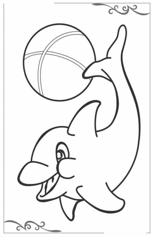 Дельфинарий раскраска для детей