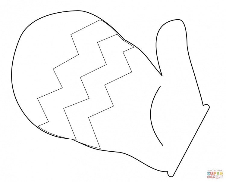 Варежка для раскрашивания