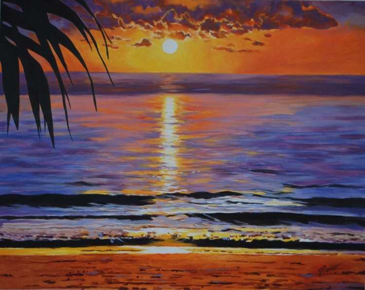 Картина закат