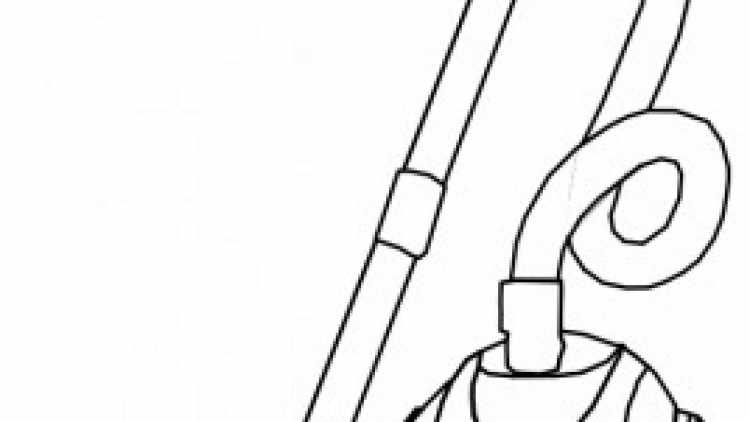 Поэтапное рисование пылесоса для детей