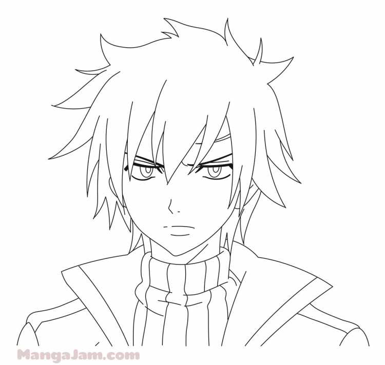 Хвост феи раскраска грей