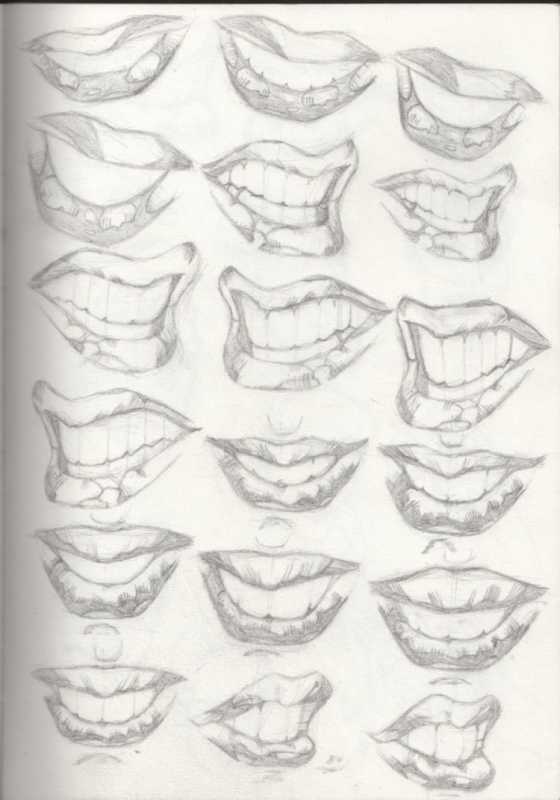 Формы губ для рисования