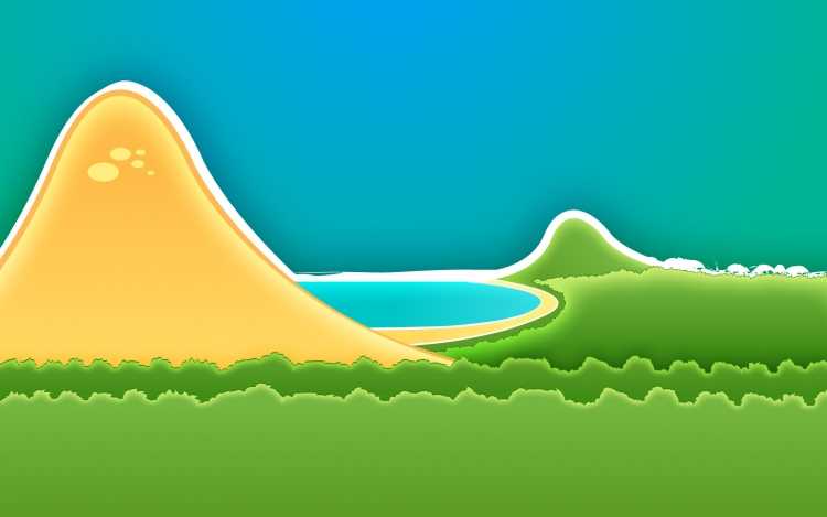 Гора мультяшная