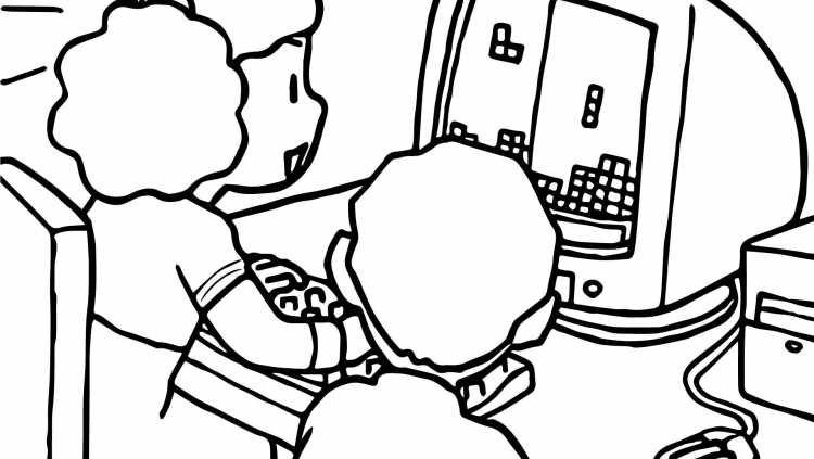 Раскраска ноутбук