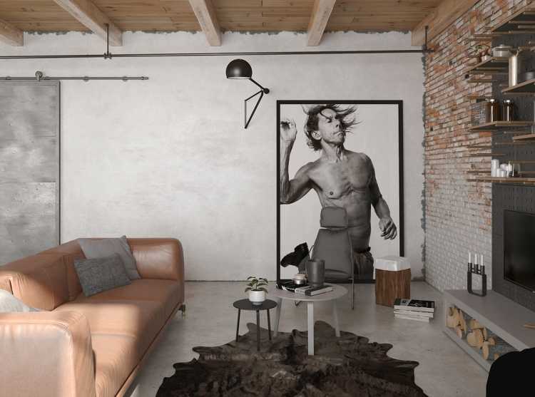 Постеры лофт для интерьера