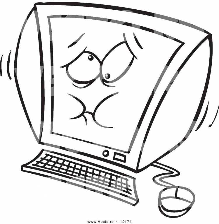 Раскраска ноутбук