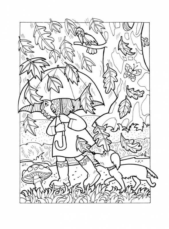 Раскраска Ёжик